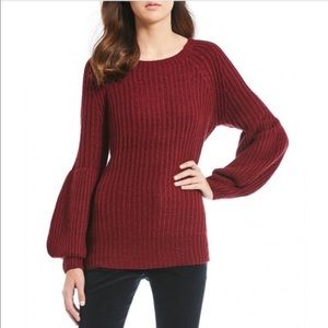 Chelsea & Violet Balloon Sleeve Knitted  Sweater